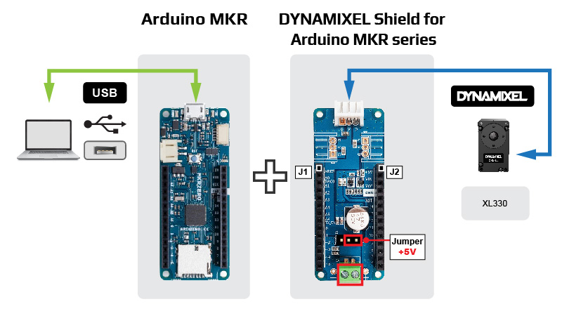 dynamixel shield arduino
