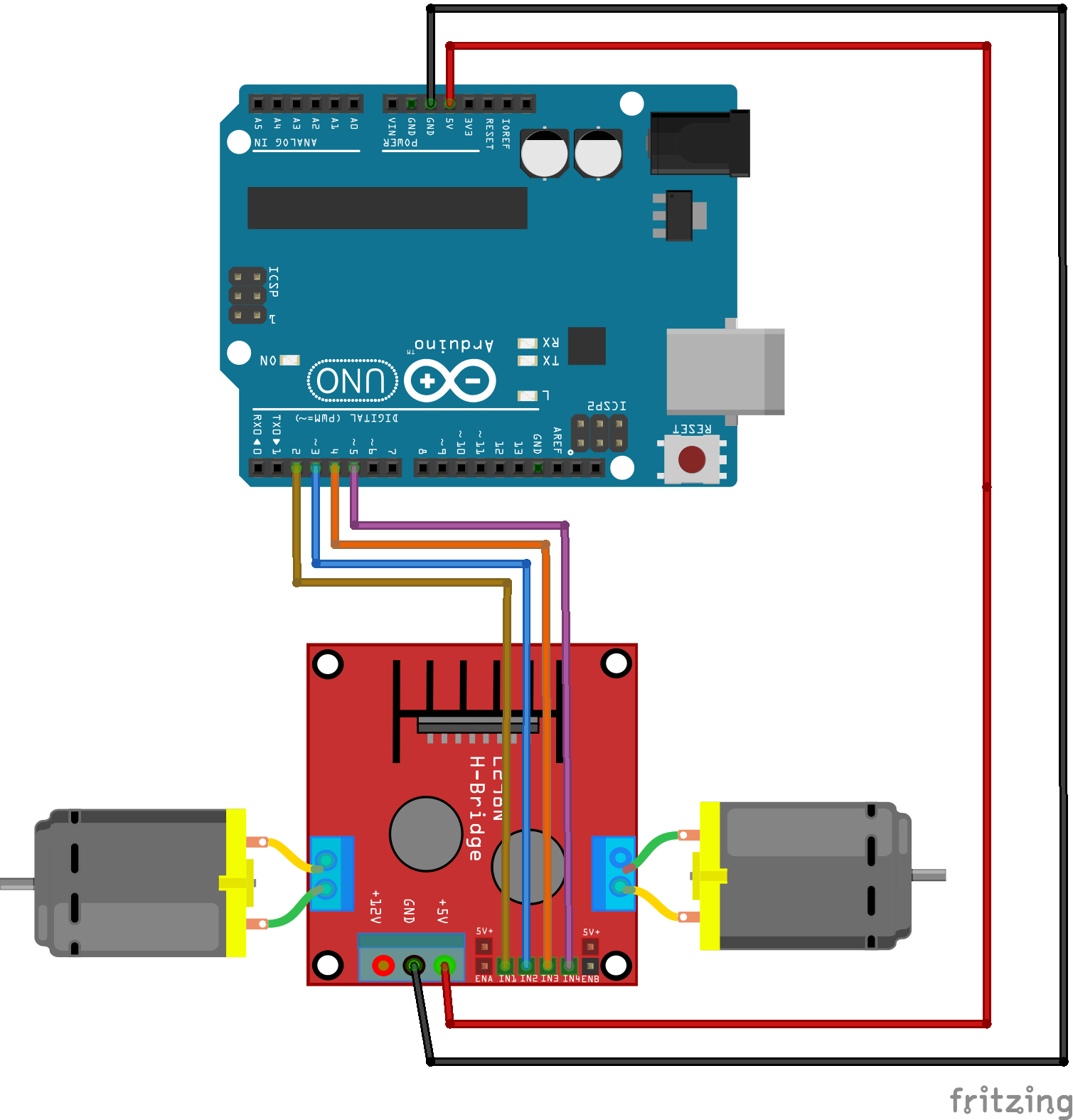 L298N DC Motor Controller with encoder and Arduino - Getting Started